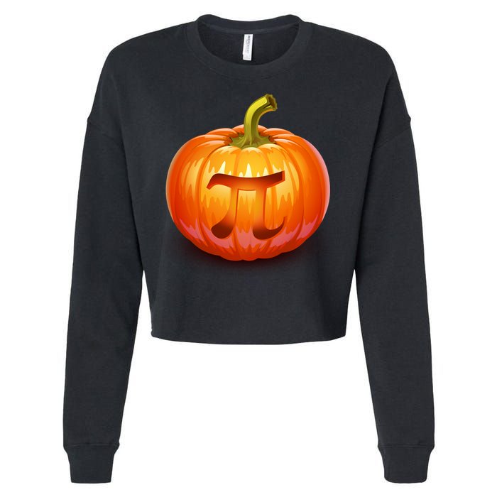 Pumpkin Pi Jack O Lantern Cropped Pullover Crew