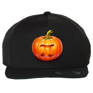 Pumpkin Pi Jack O Lantern Wool Snapback Cap