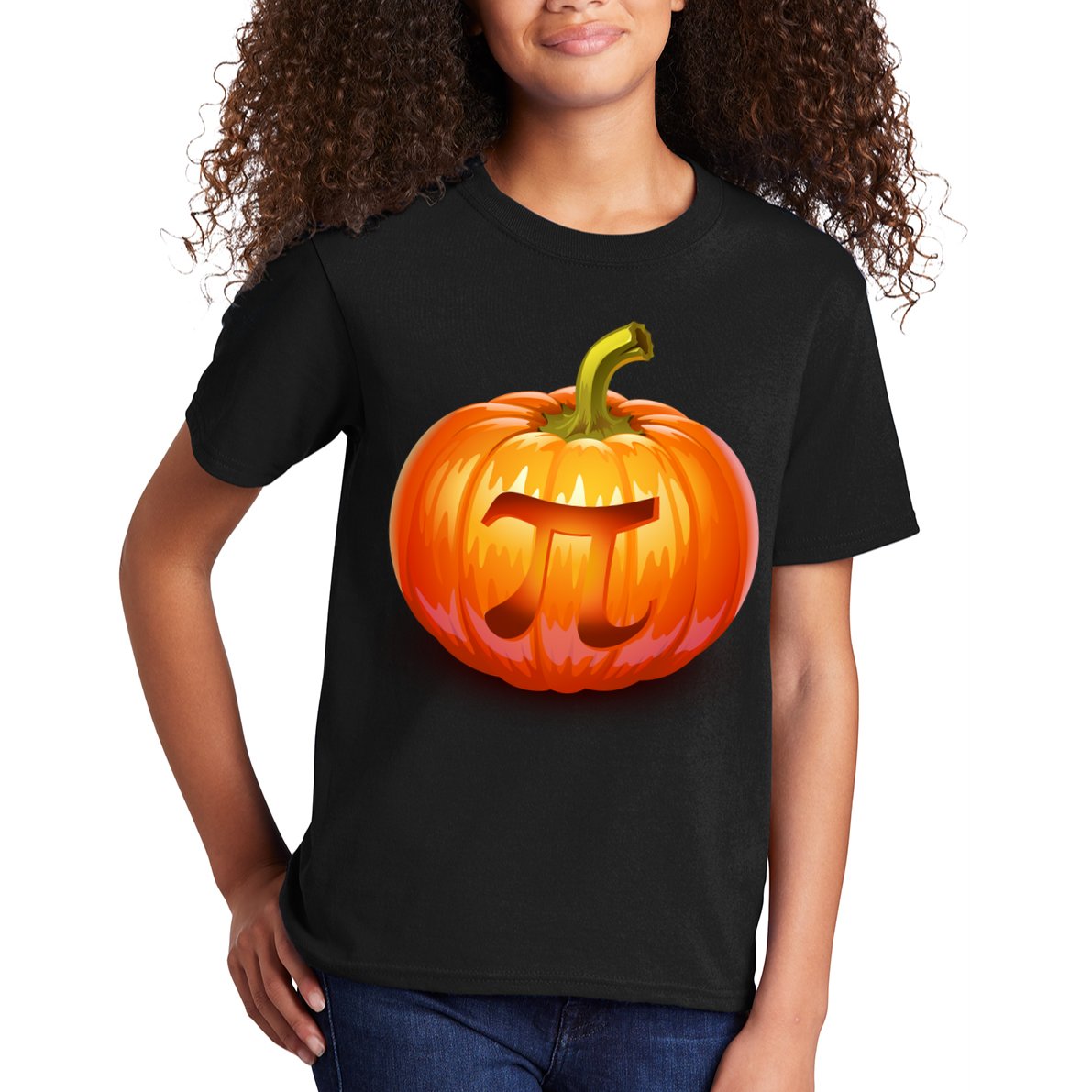 Pumpkin Pi Jack O Lantern Kids T-Shirt