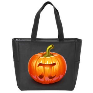 Pumpkin Pi Jack O Lantern Zip Tote Bag