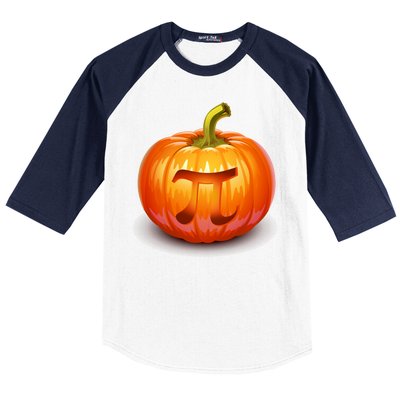 Pumpkin Pi Jack O Lantern Baseball Sleeve Shirt