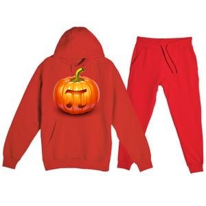 Pumpkin Pi Jack O Lantern Premium Hooded Sweatsuit Set