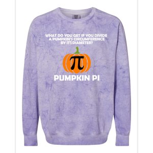 Pumpkin Pi Math Lovers Colorblast Crewneck Sweatshirt