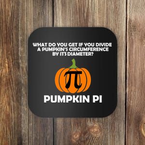 Pumpkin Pi Math Lovers Coaster