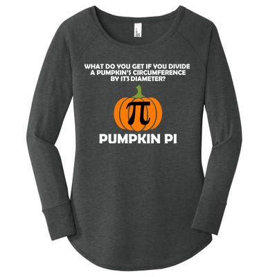 Pumpkin Pi Math Lovers Women's Perfect Tri Tunic Long Sleeve Shirt