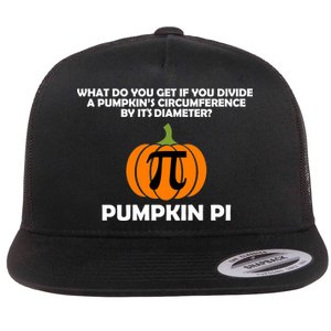 Pumpkin Pi Math Lovers Flat Bill Trucker Hat