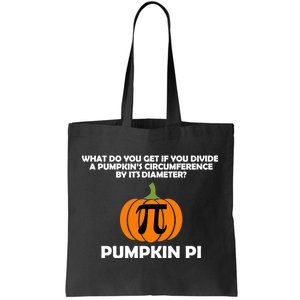 Pumpkin Pi Math Lovers Tote Bag