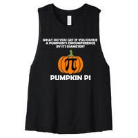 Pumpkin Pi Math Lovers Women's Racerback Cropped Tank