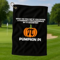 Pumpkin Pi Math Lovers Golf Towel
