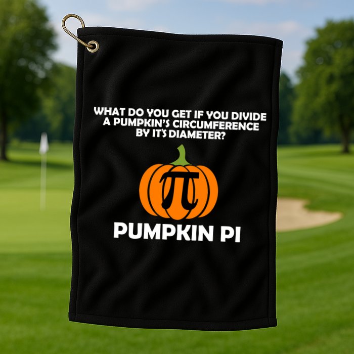 Pumpkin Pi Math Lovers Golf Towel