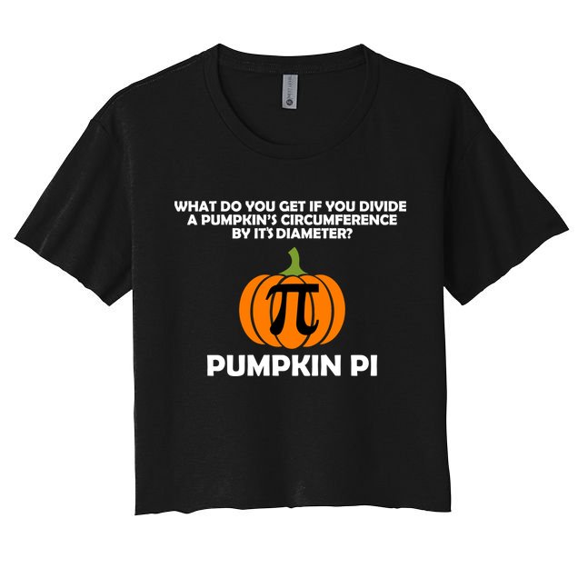 Pumpkin Pi Math Lovers Crop Top