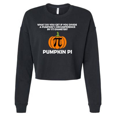 Pumpkin Pi Math Lovers Cropped Pullover Crew