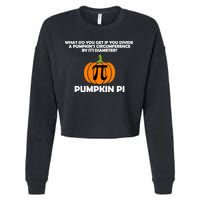 Pumpkin Pi Math Lovers Cropped Pullover Crew