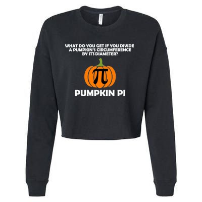 Pumpkin Pi Math Lovers Cropped Pullover Crew