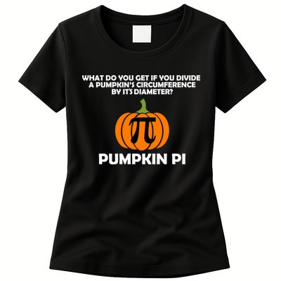 Pumpkin Pi Math Lovers Womens T-Shirt
