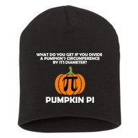 Pumpkin Pi Math Lovers Short Acrylic Beanie