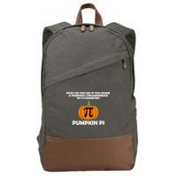 Pumpkin Pi Math Lovers Cotton Canvas Backpack