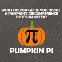 Pumpkin Pi Math Lovers Cotton Canvas Backpack