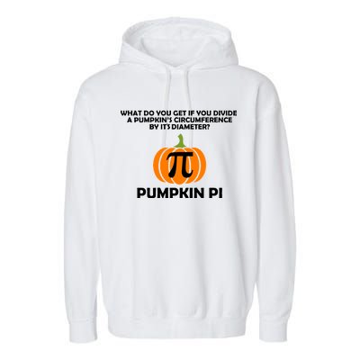 Pumpkin Pi Math Lovers Garment-Dyed Fleece Hoodie