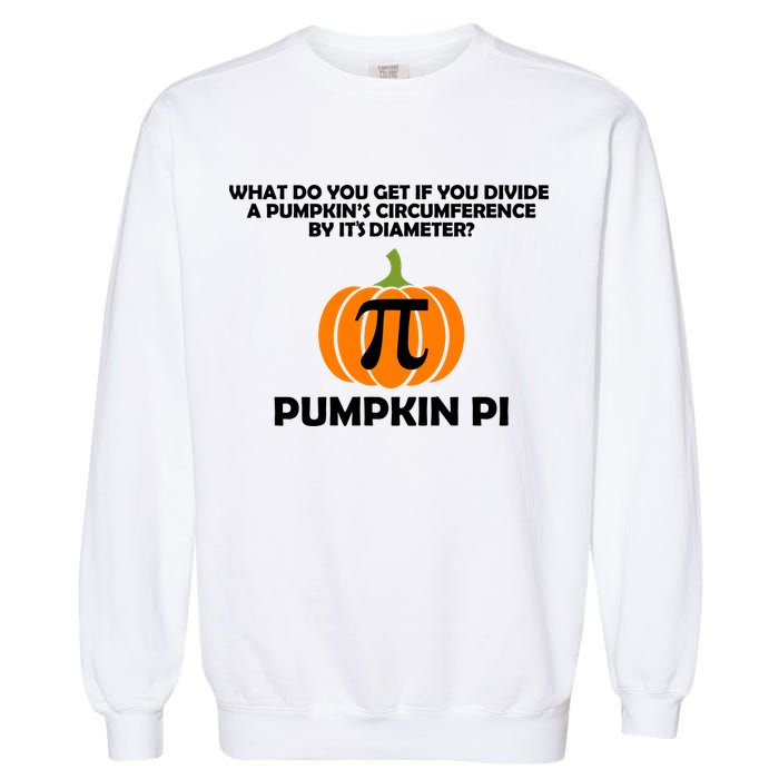 Pumpkin Pi Math Lovers Garment-Dyed Sweatshirt