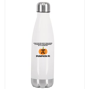 Pumpkin Pi Math Lovers Stainless Steel Insulated Water Bottle