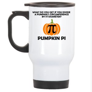 Pumpkin Pi Math Lovers Stainless Steel Travel Mug