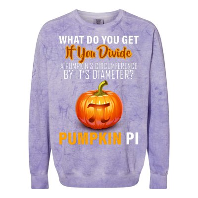 Pumpkin Pi Math Teacher Pun Colorblast Crewneck Sweatshirt