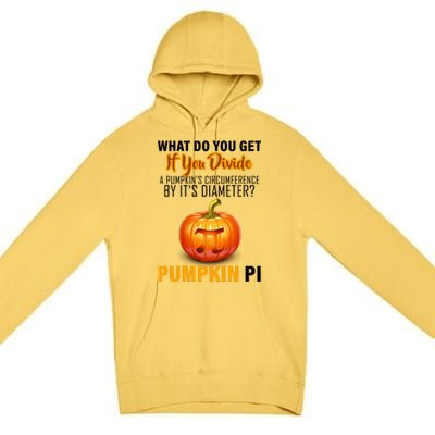 Pumpkin Pi Math Teacher Pun Premium Pullover Hoodie