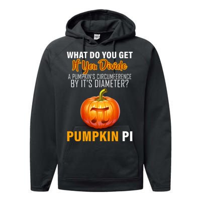 Pumpkin Pi Math Teacher Pun Performance Fleece Hoodie