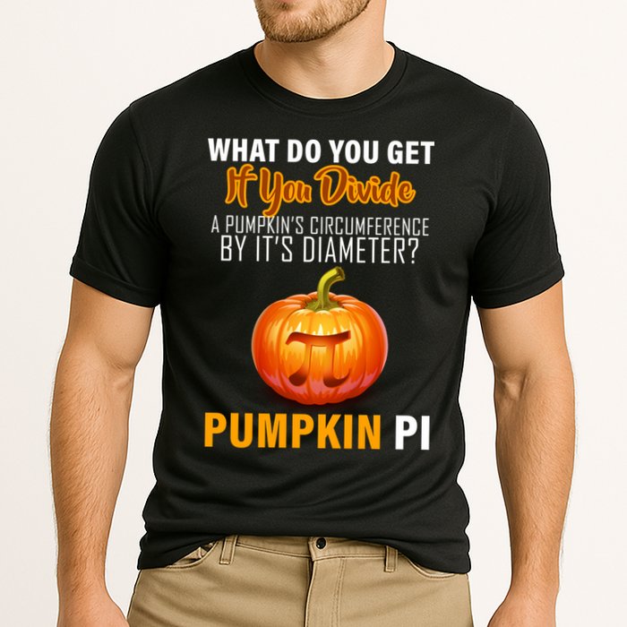 Pumpkin Pi Math Teacher Pun Cooling Performance Crew T-Shirt
