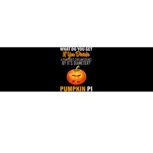 Pumpkin Pi Math Teacher Pun Bumper Sticker