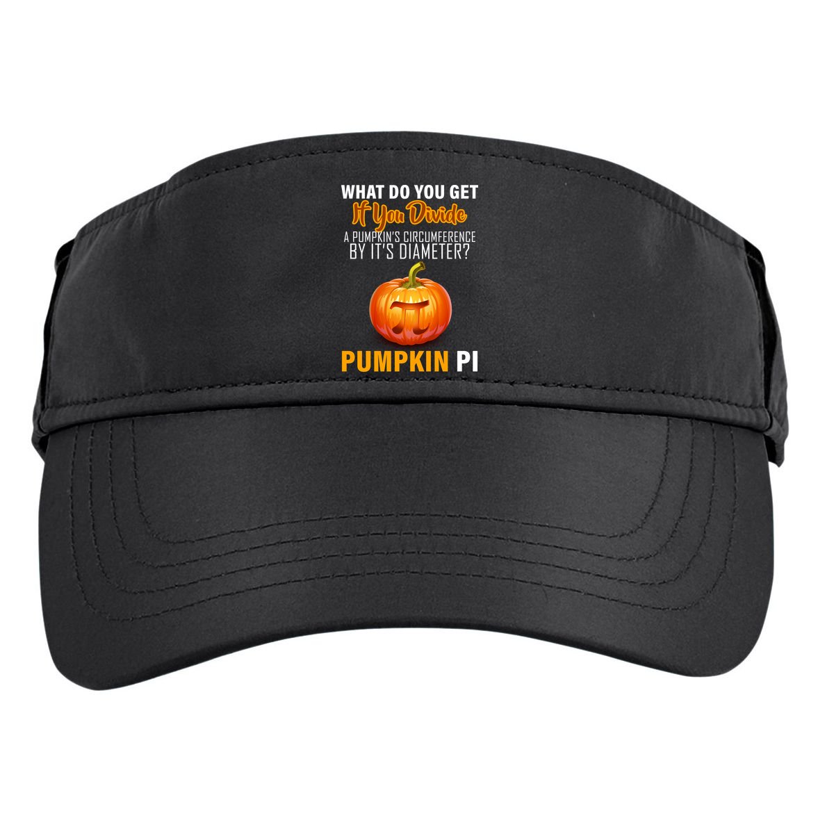 Pumpkin Pi Math Teacher Pun Adult Drive Performance Visor
