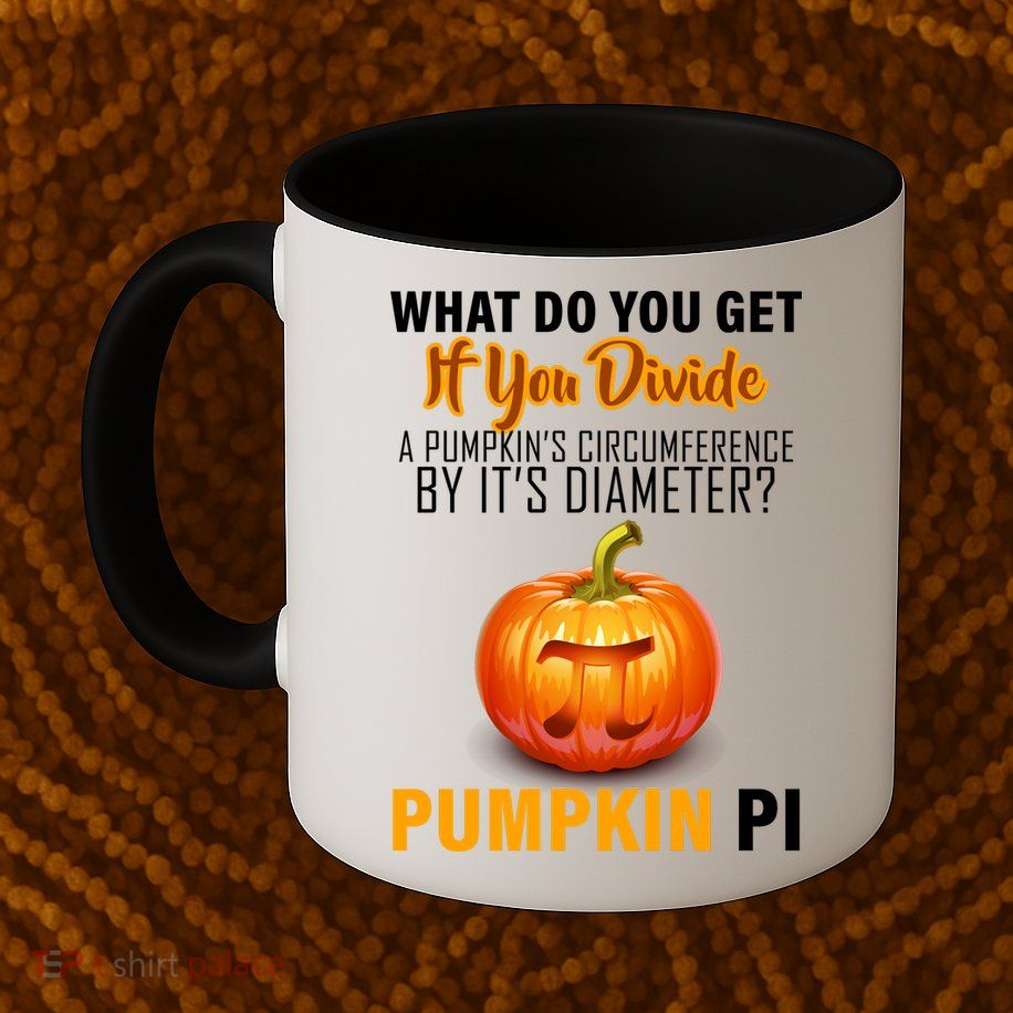 Pumpkin Pi Math Teacher Pun Mug