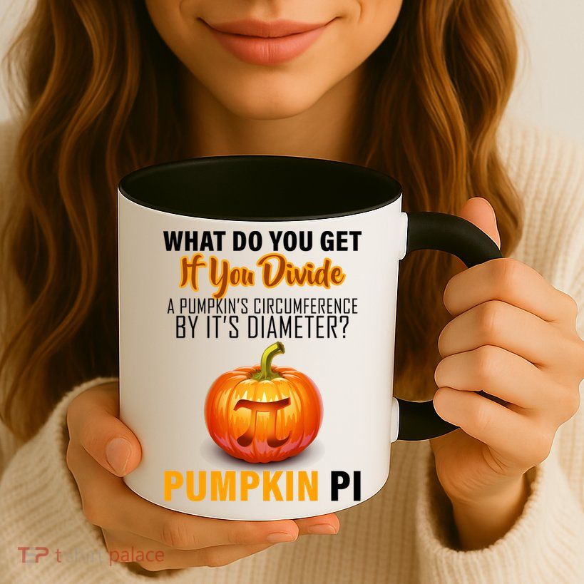 Pumpkin Pi Math Teacher Pun Mug