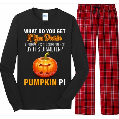 Pumpkin Pi Math Teacher Pun Long Sleeve Pajama Set