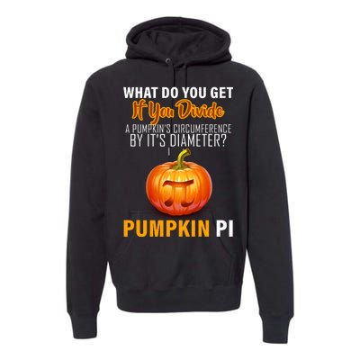 Pumpkin Pi Math Teacher Pun Premium Hoodie