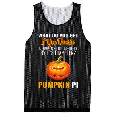 Pumpkin Pi Math Teacher Pun Mesh Reversible Basketball Jersey Tank