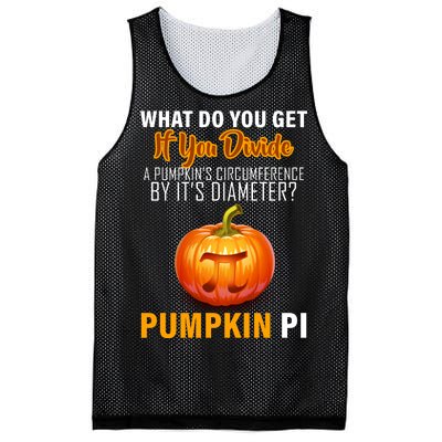 Pumpkin Pi Math Teacher Pun Mesh Reversible Basketball Jersey Tank