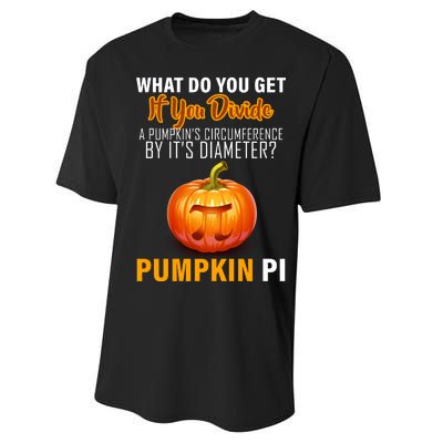 Pumpkin Pi Math Teacher Pun Performance Sprint T-Shirt