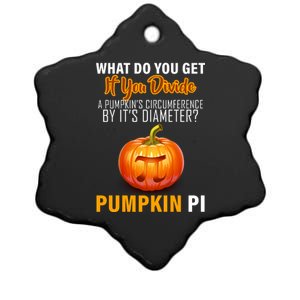 Pumpkin Pi Math Teacher Pun Ceramic Star Ornament