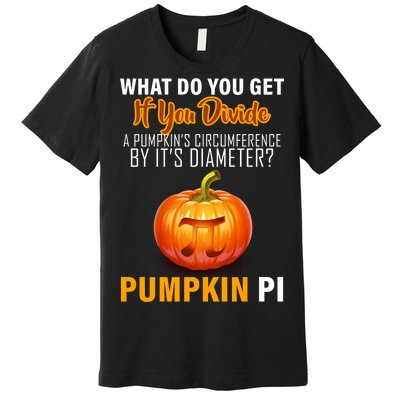 Pumpkin Pi Math Teacher Pun Premium T-Shirt