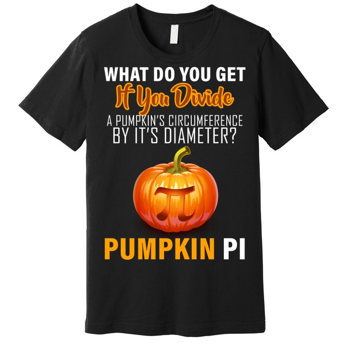 Pumpkin Pi Math Teacher Pun Premium T-Shirt