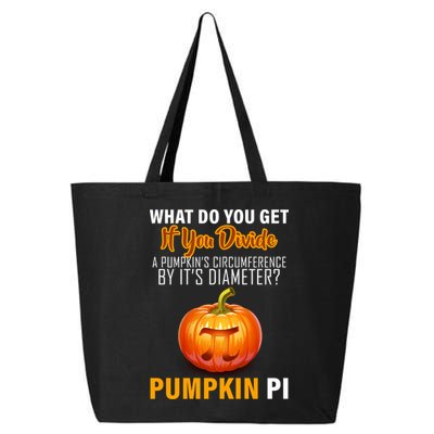 Pumpkin Pi Math Teacher Pun 25L Jumbo Tote
