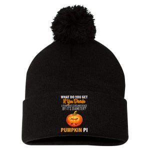 Pumpkin Pi Math Teacher Pun Pom Pom 12in Knit Beanie