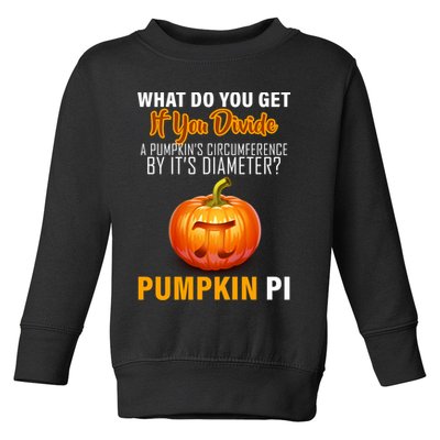 Pumpkin Pi Math Teacher Pun Toddler Sweatshirt