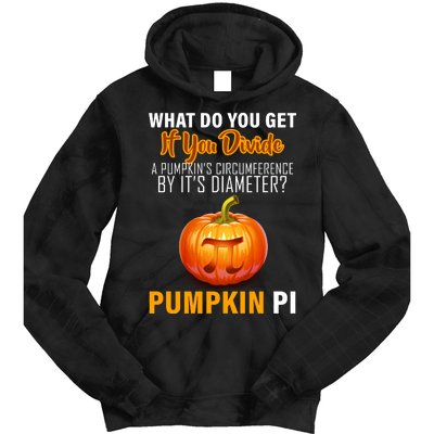 Pumpkin Pi Math Teacher Pun Tie Dye Hoodie