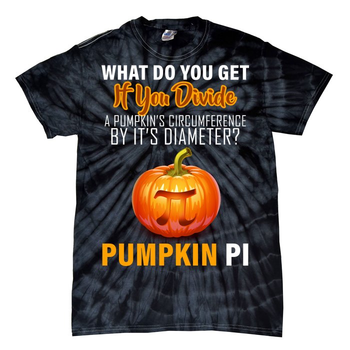 Pumpkin Pi Math Teacher Pun Tie-Dye T-Shirt