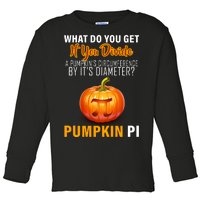 Pumpkin Pi Math Teacher Pun Toddler Long Sleeve Shirt