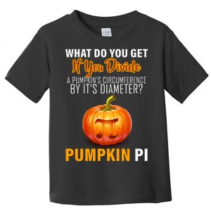 Pumpkin Pi Math Teacher Pun Toddler T-Shirt