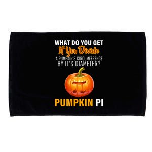 Pumpkin Pi Math Teacher Pun Microfiber Hand Towel